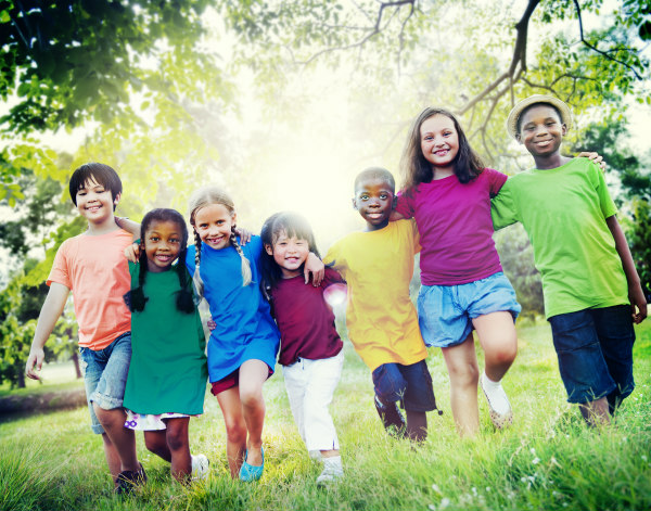 Children at play together